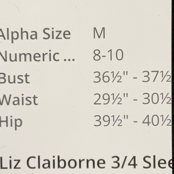 NWT Liz Claiborne 3/4 sleeve sheath midi 🤑🤑dress, size M (8/10) - Picture 8 of 11